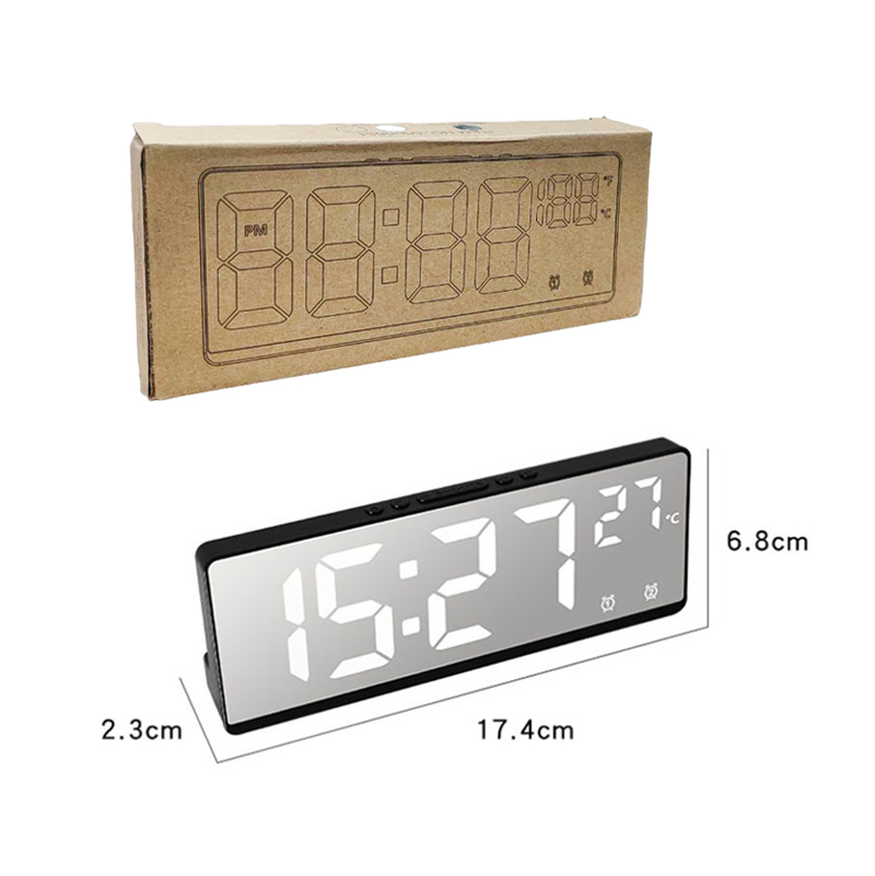 Επιτραπέζιο Ρολόι με Ξυπνητήρι & Ένδειξη Θερμοκρασίας OEM DS-6631